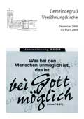 Gemeindegruß - Dezember bis März 2009 - Cover